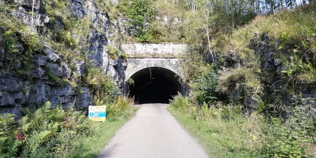 Monsal Trail tunnel entrance
