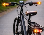 Bicycle Equipped with LED Turn Indicators for Urban Safety