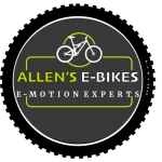 Allen's E-Bikes showroom on High Street in Leighton Buzzard, showcasing premium electric bicycles