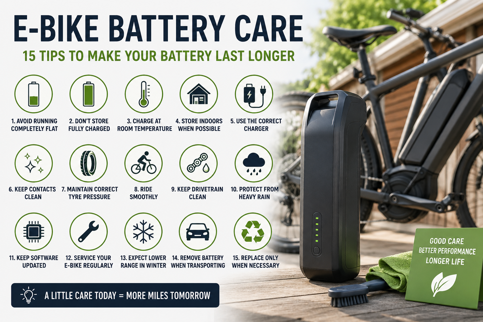 Electric Bike Battery Care: 15 Essential Tips to Make Your E-Bike Battery Last Longer