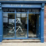 f Bikes n Gear cycle shop on King Street in Knutsford, showcasing premium road, gravel, and electric bikes
