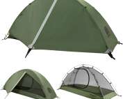 1/2/3/4 Man Lightweight Backpacking Tent, Waterproof 3 Season Camping Tent