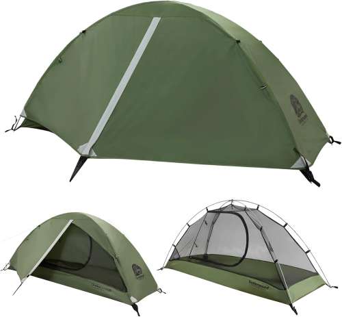 1/2/3/4 Man Lightweight Backpacking Tent, Waterproof 3 Season Camping Tent