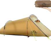 Night Cat 1 2 Person Tunnel Tent: Ultralight Backpacking Tent Silnylon 15D PU5000MM Waterproof for Camping Travel Wild
