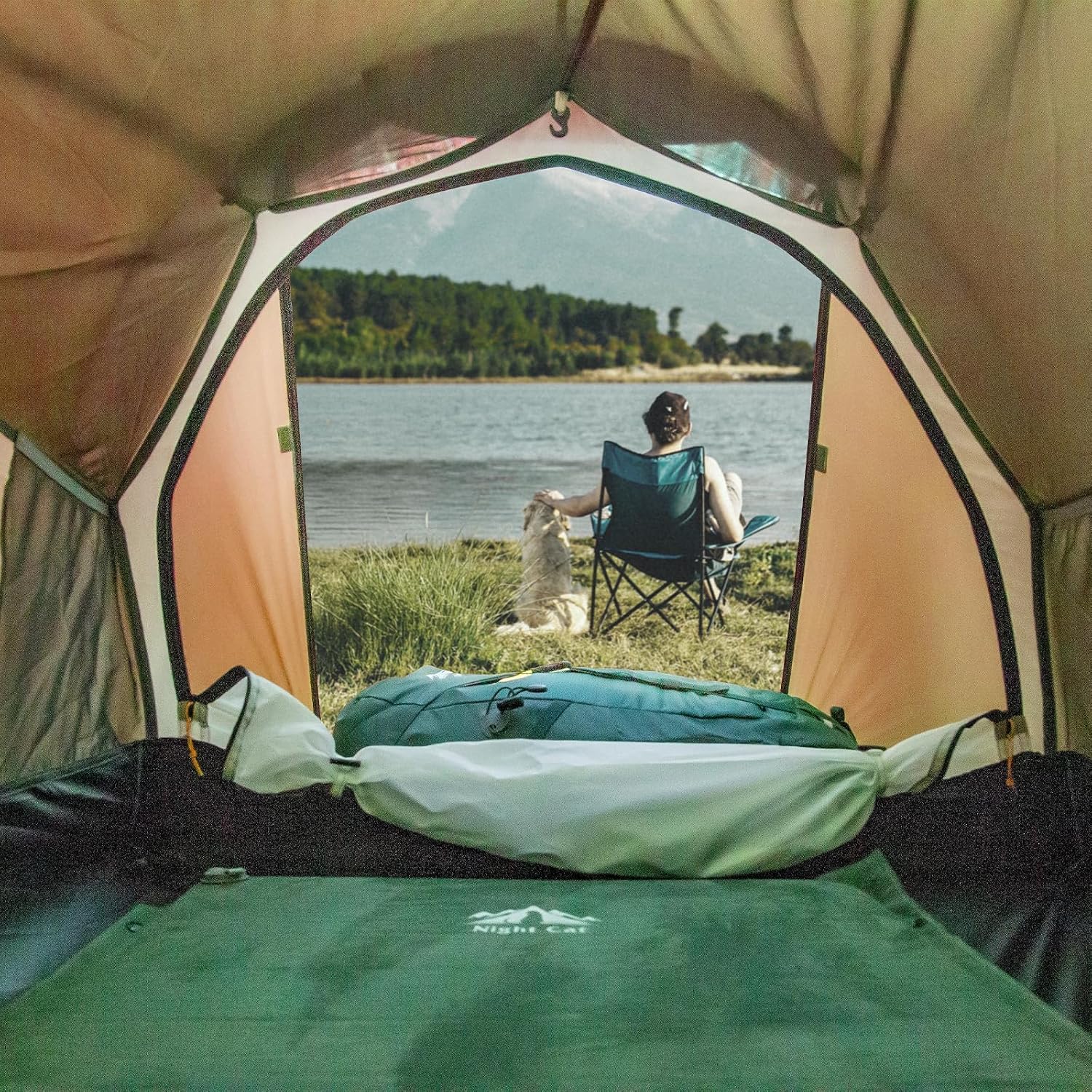 Night Cat 1 2 Person Tunnel Tent: Ultralight Backpacking Tent Silnylon 15D PU5000MM Waterproof for Camping Travel Wild - Image 7