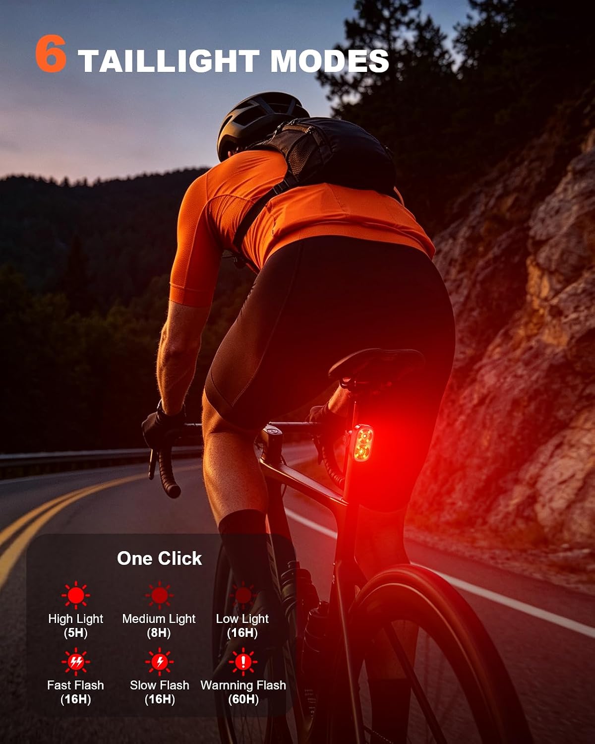 Mohard 1000LM Bike Lights with Smart Indicator, Aluminum Alloy Durable - Image 4