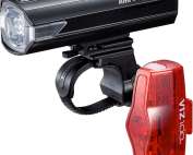 CatEye Bike Lights Set - 400 Lumen LED Front Bicycle Light Front & Back with OptiCube Lens | Multiple Modes, 60hr Battery Life MTB | Rechargeable Cycling Lighting for Night Riding | CatEye Accessories