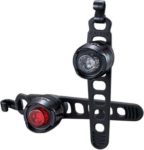 CatEye Orb Front & Rear Polished Black Light Set