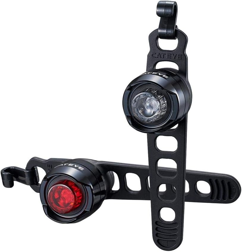 CatEye Orb Front & Rear Polished Black Light Set