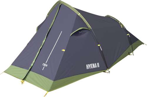 OEX Hyena II 2 Man Tent for Harsh Weather Conditions, 2 Person, Compact Pack Size, Lightweight & Easy to Pitch, Ideal for Backpacking, Hiking & Wild Camping, 5000mm HH, Green