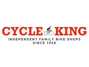 Display of mountain, road, and electric bicycles in the Cycle King showroom in Rochester