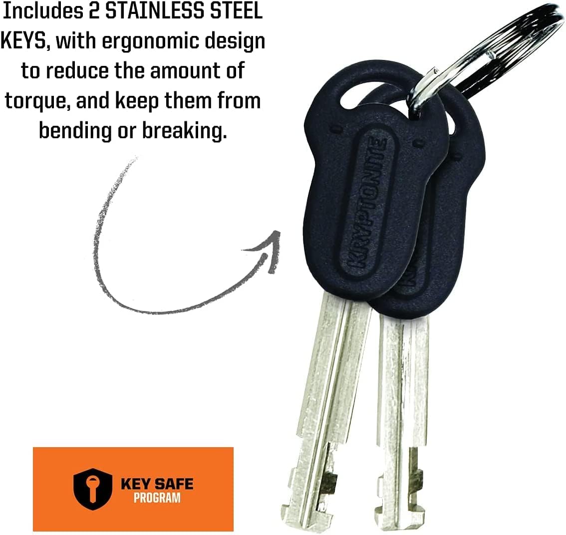 Kryptonite Keeper Bike U-Lock Standard with Braided Steel Cable - Image 3