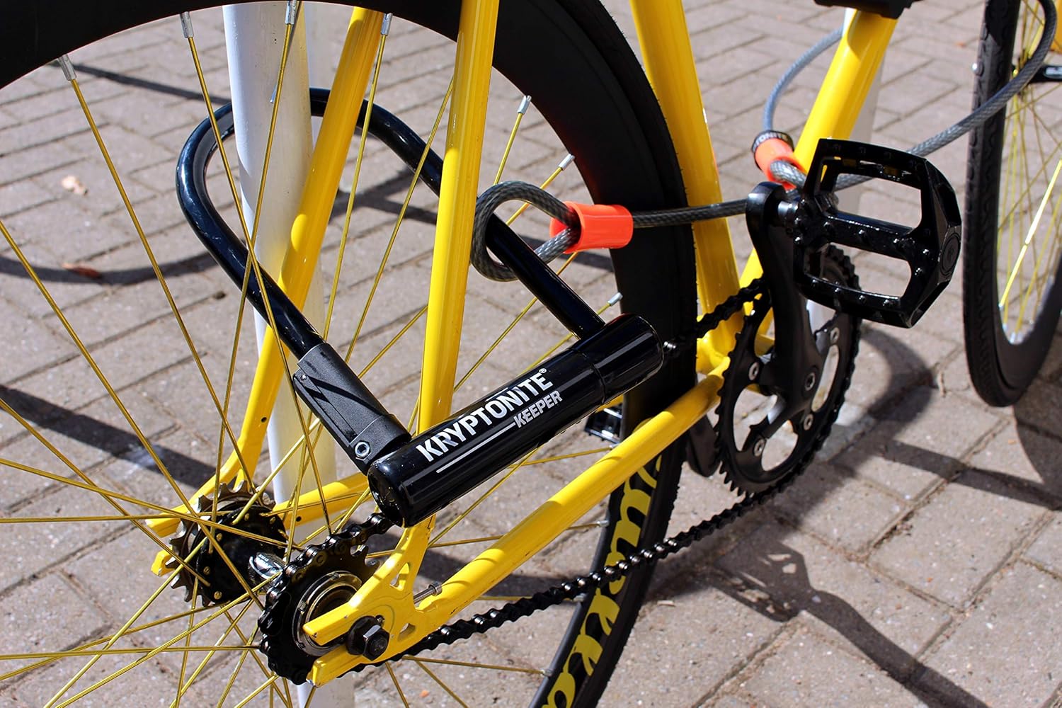 Kryptonite Keeper Bike U-Lock Standard with Braided Steel Cable - Image 6