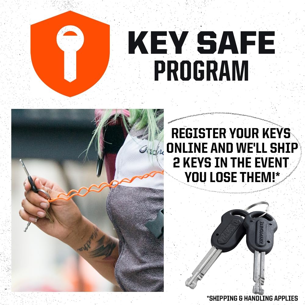 Kryptonite Keeper Bike U-Lock Standard with Braided Steel Cable - Image 7