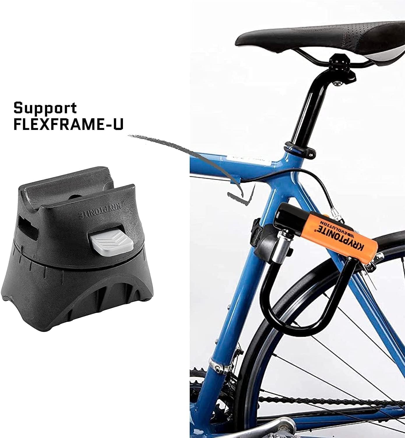Kryptonite Evolution 11-14mm U-Lock with FlexFrame-U Bracket - Image 3