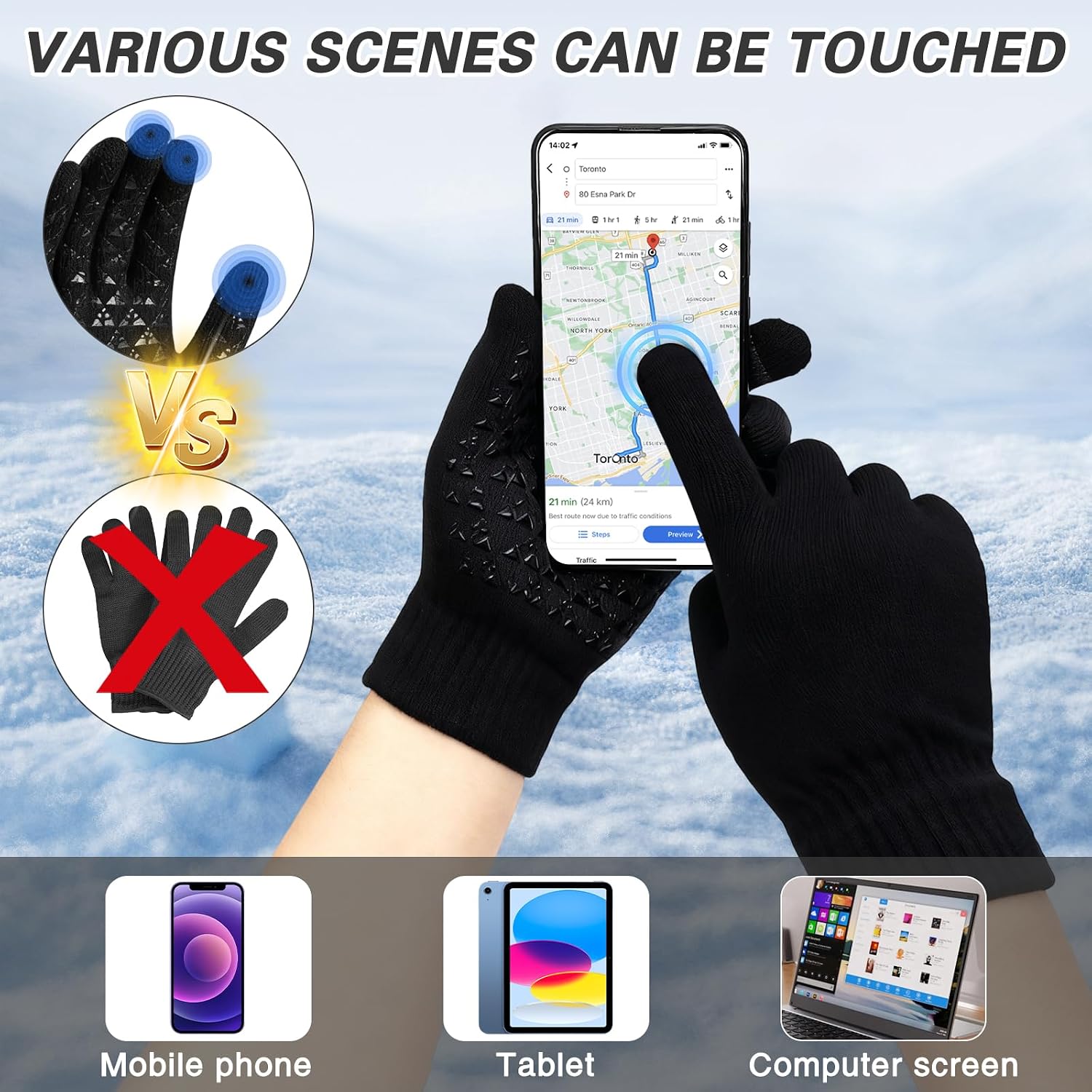 USB Heated Gloves Thermal Heating Finger Gloves - Image 5