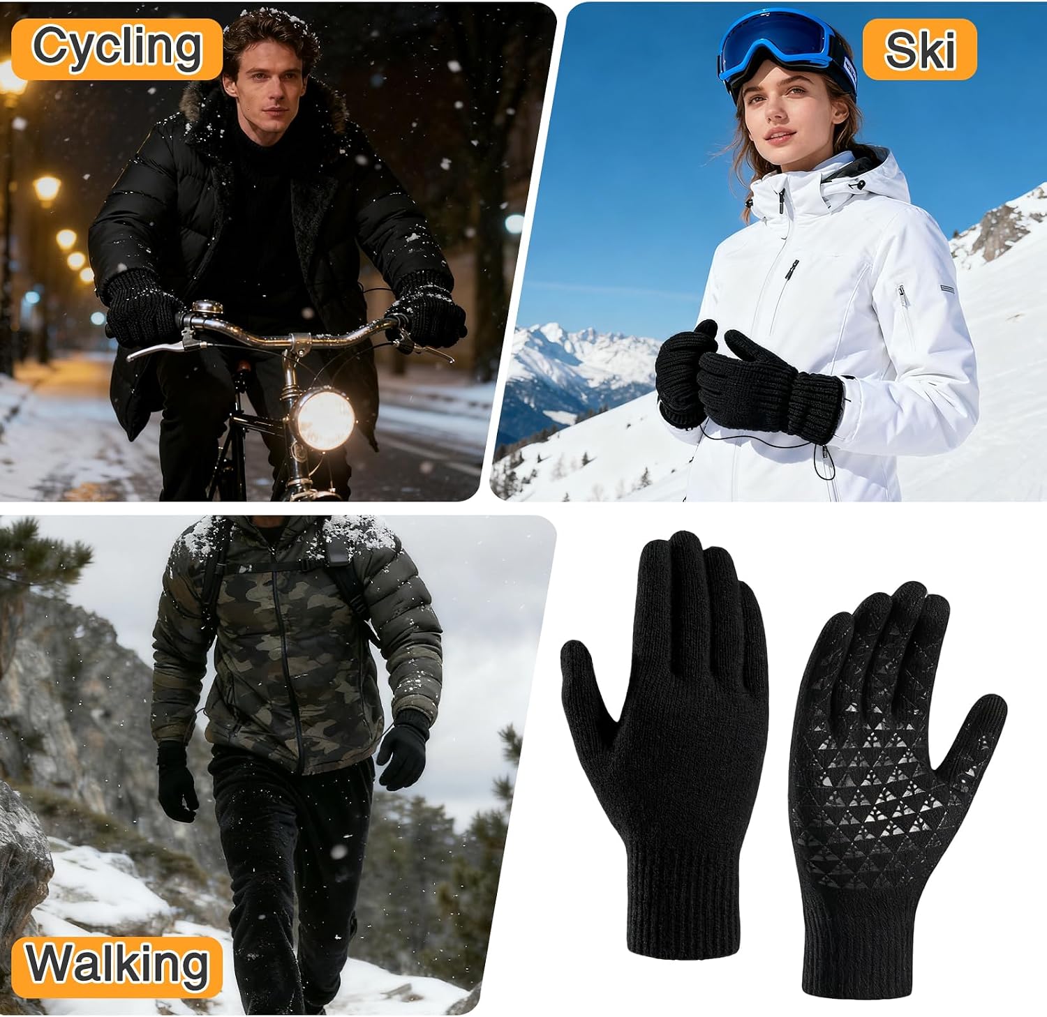 USB Heated Gloves Thermal Heating Finger Gloves - Image 7