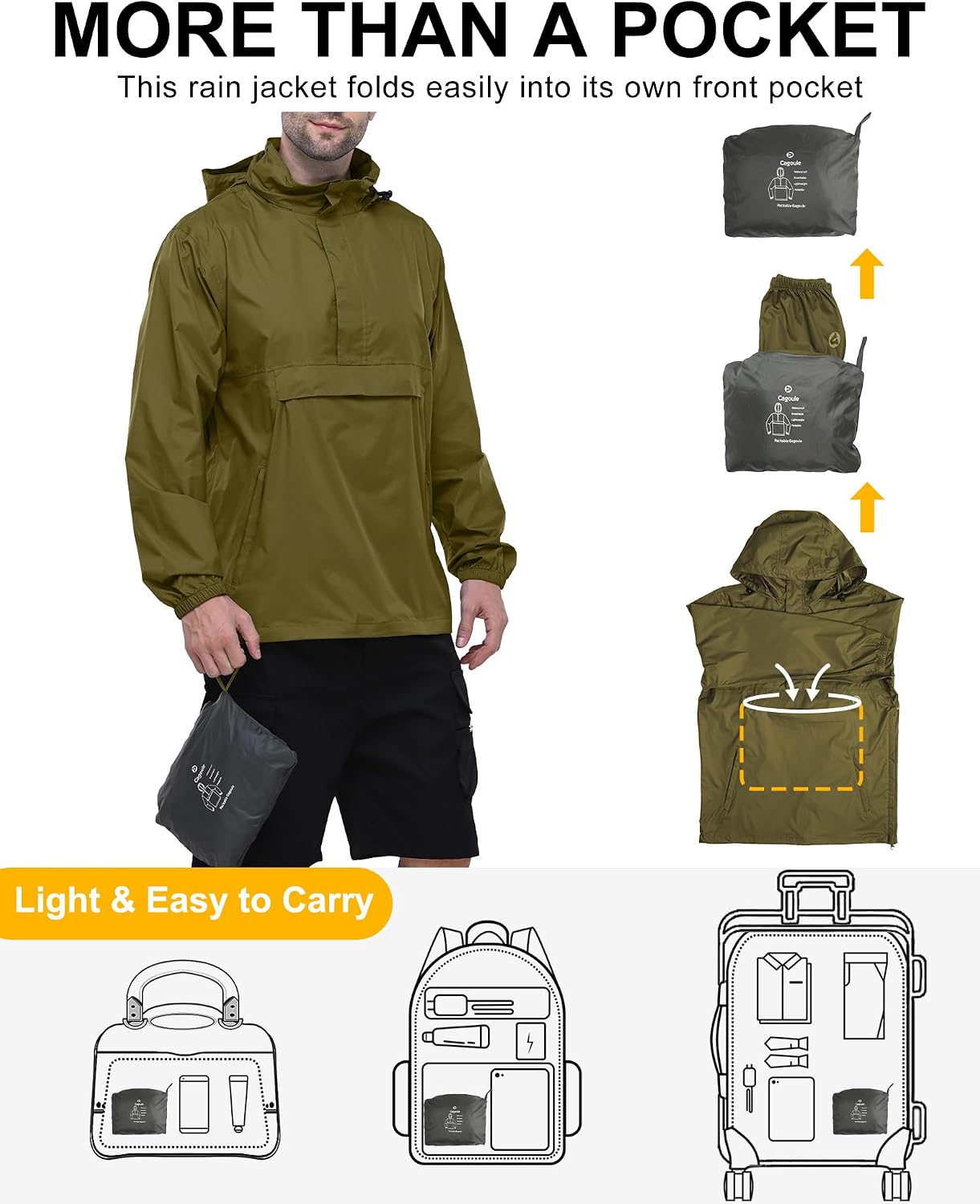 Outdoor Ventures Men's Waterproof Jacket - Image 4