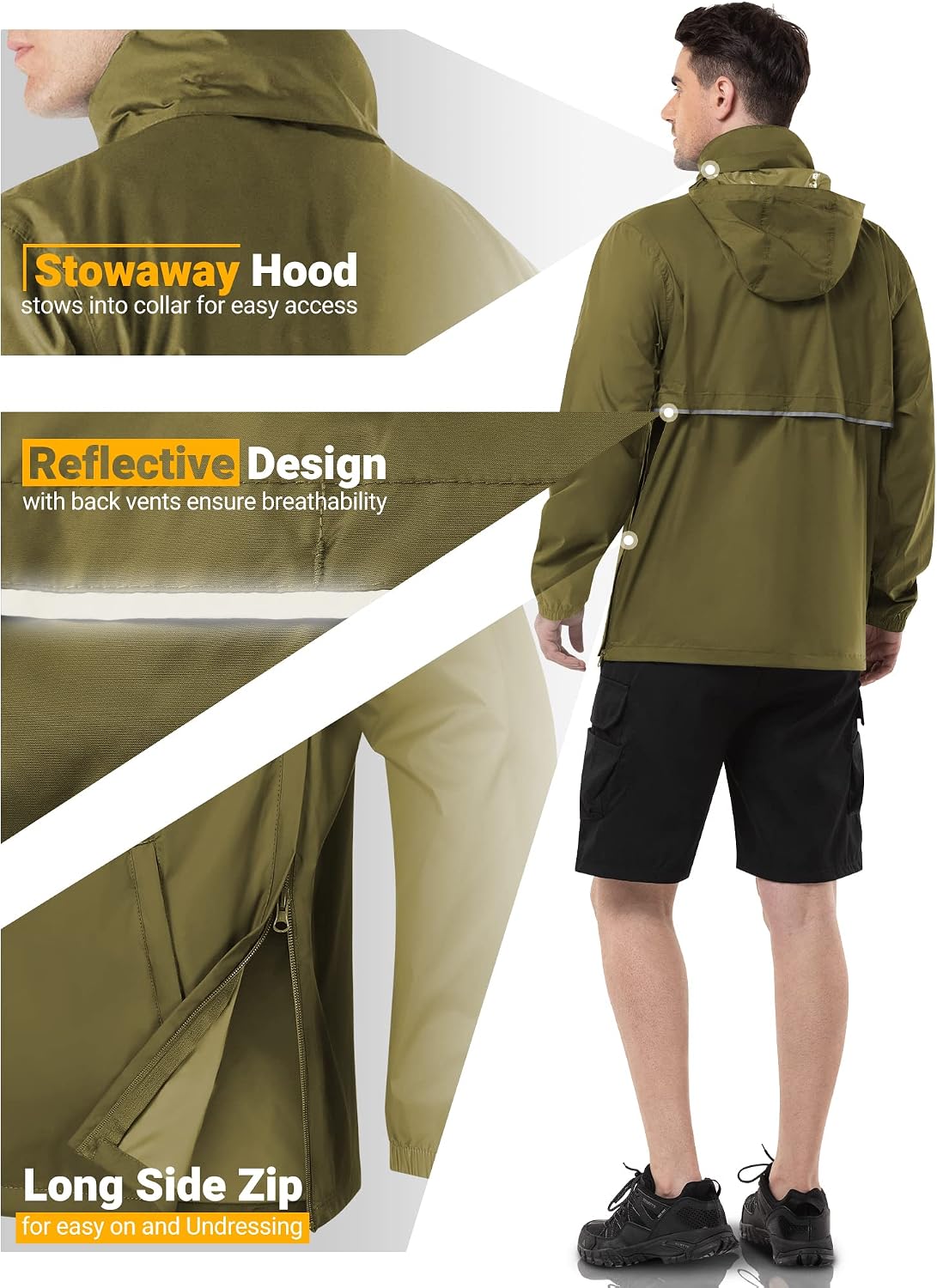 Outdoor Ventures Men's Waterproof Jacket - Image 5