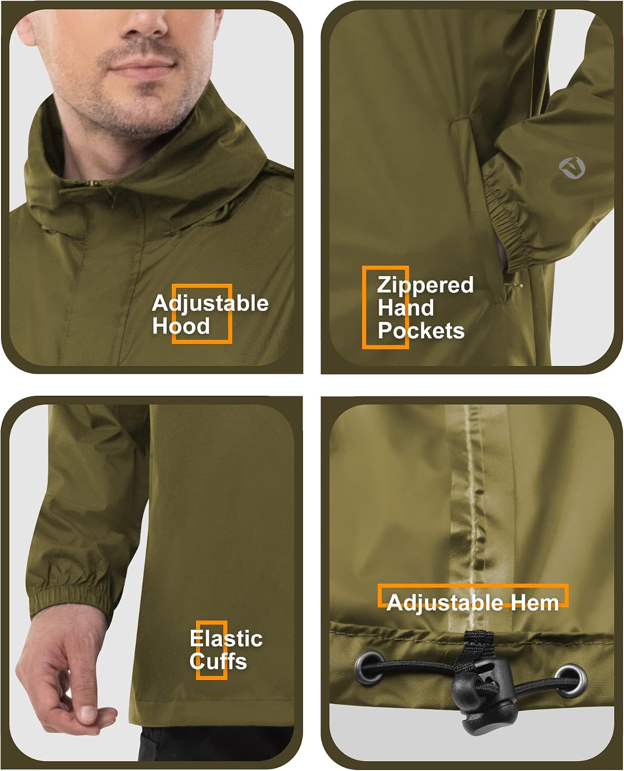 Outdoor Ventures Men's Waterproof Jacket - Image 6