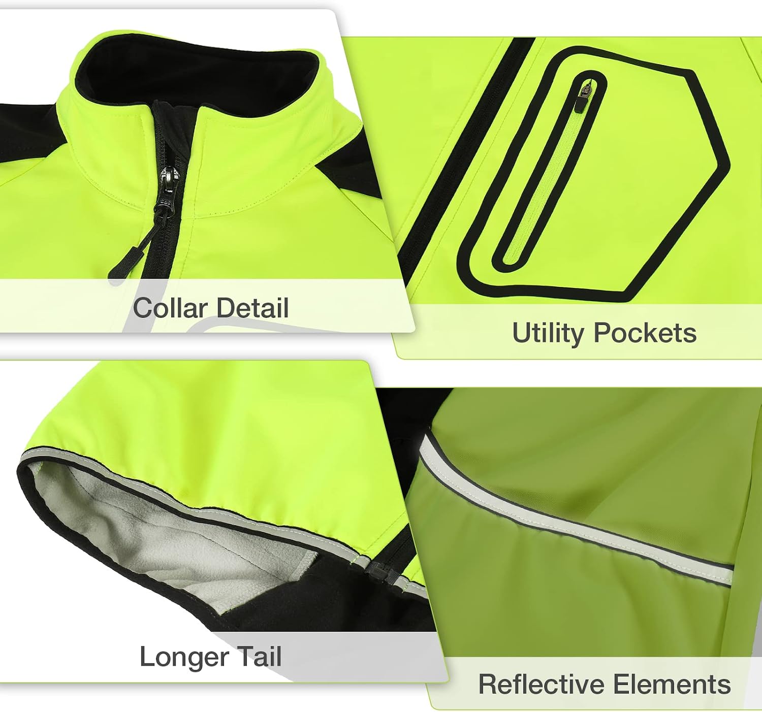 BERGRISAR Men's Waterproof Thermal Cycling Jacket - Image 4