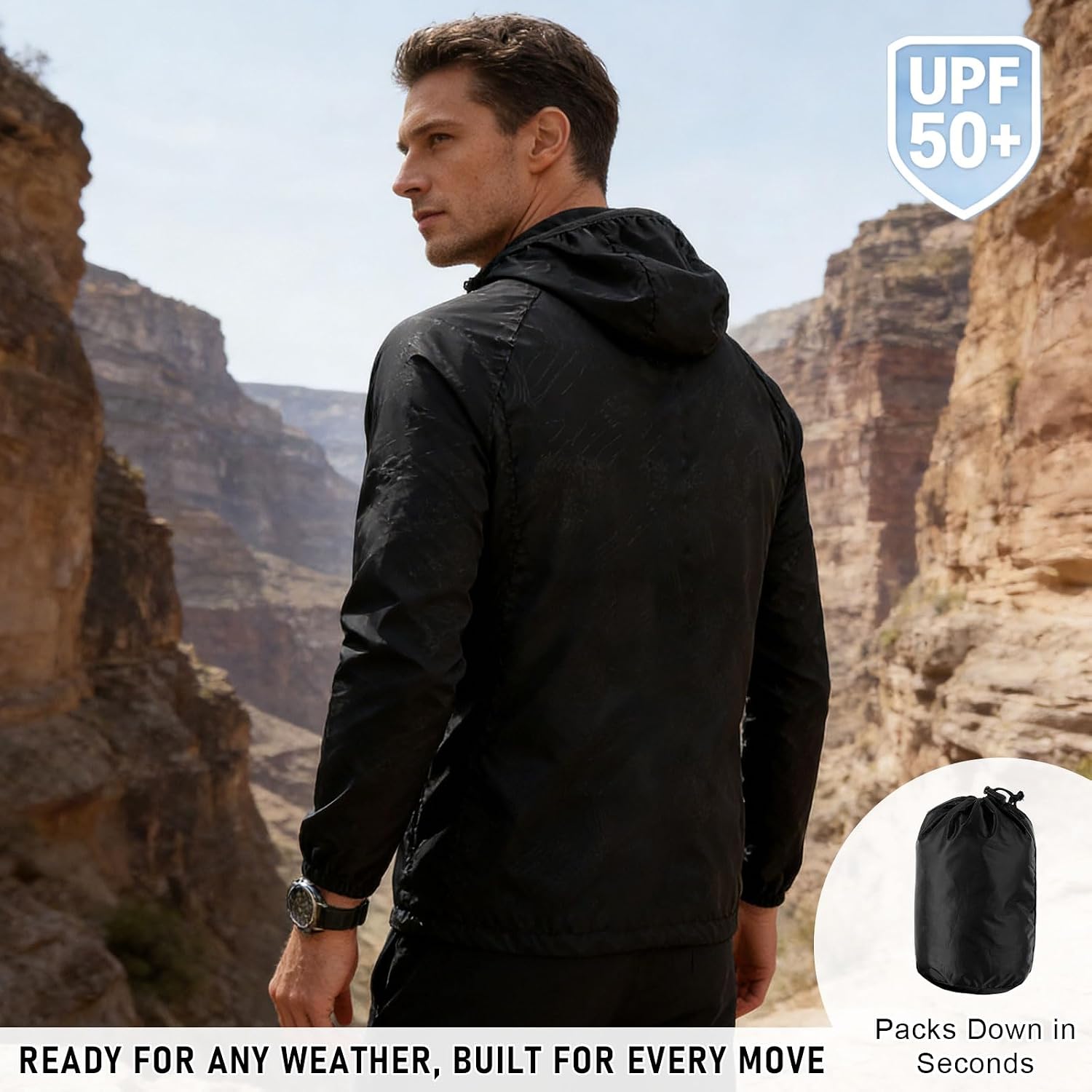 Men's Lightweight Waterproof Jacket with Pockets - Image 6