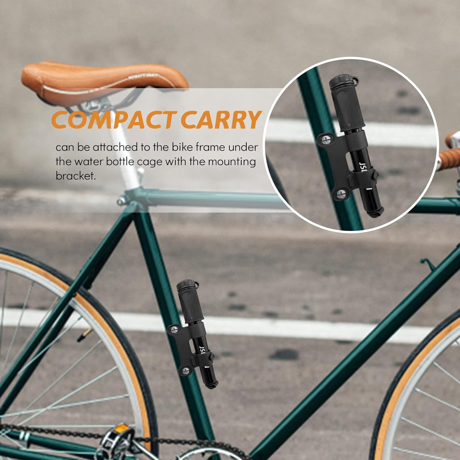 Jsdoin Portable Mini Bike Pump Fast Inflation - Image 4
