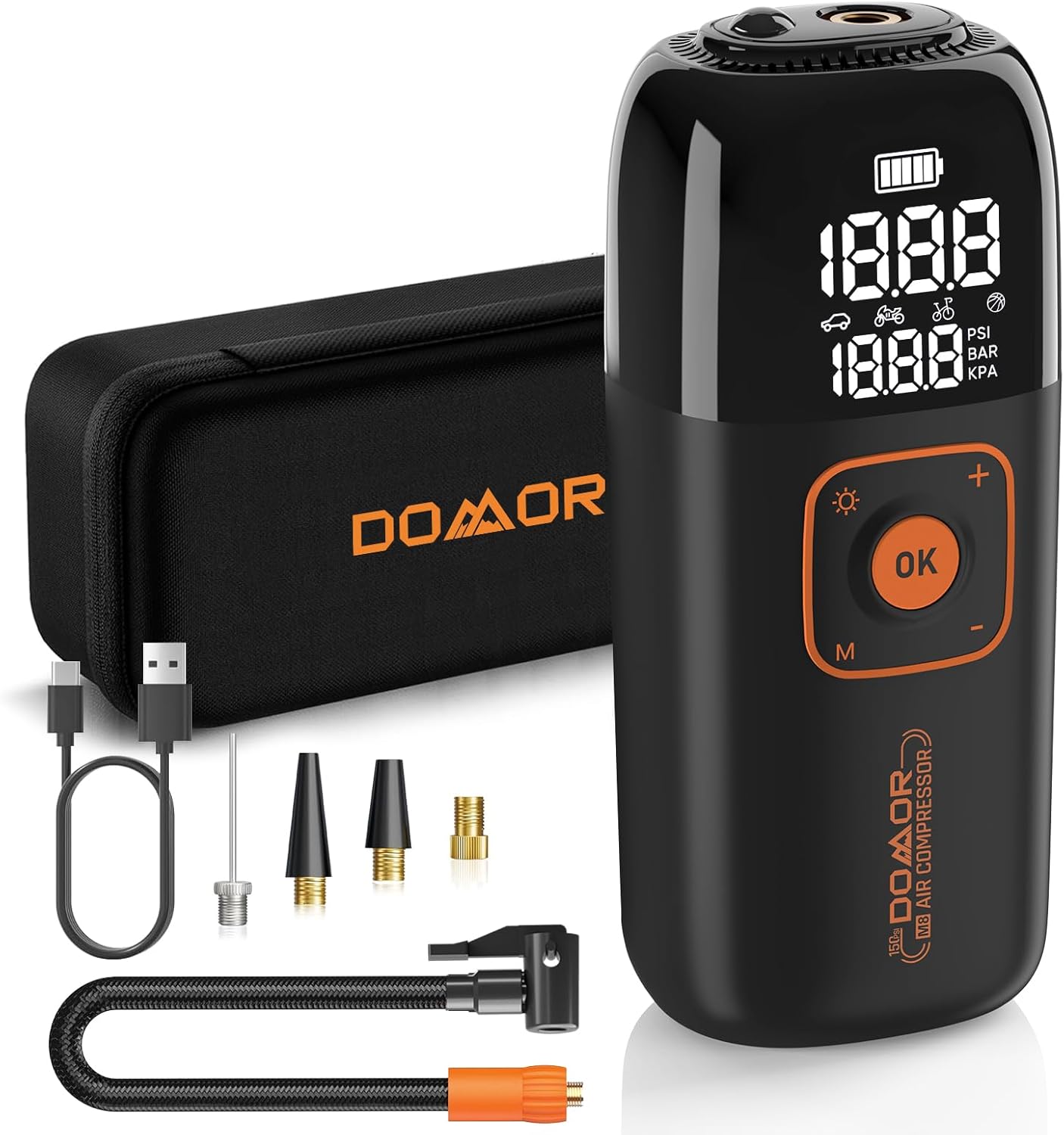Cordless Bike Tyre Inflator, Portable USB - Image 8