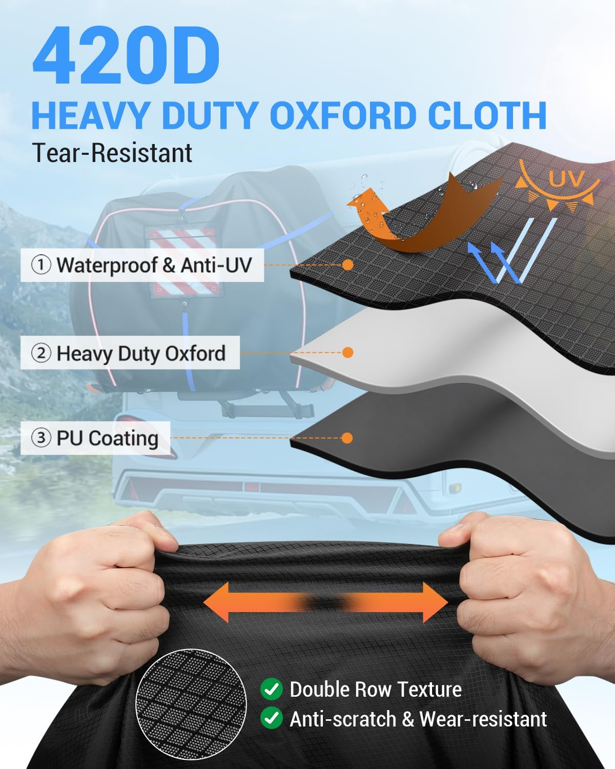 SUPAREE Motorhome Bike Cover 2 Bike Cover - Image 3