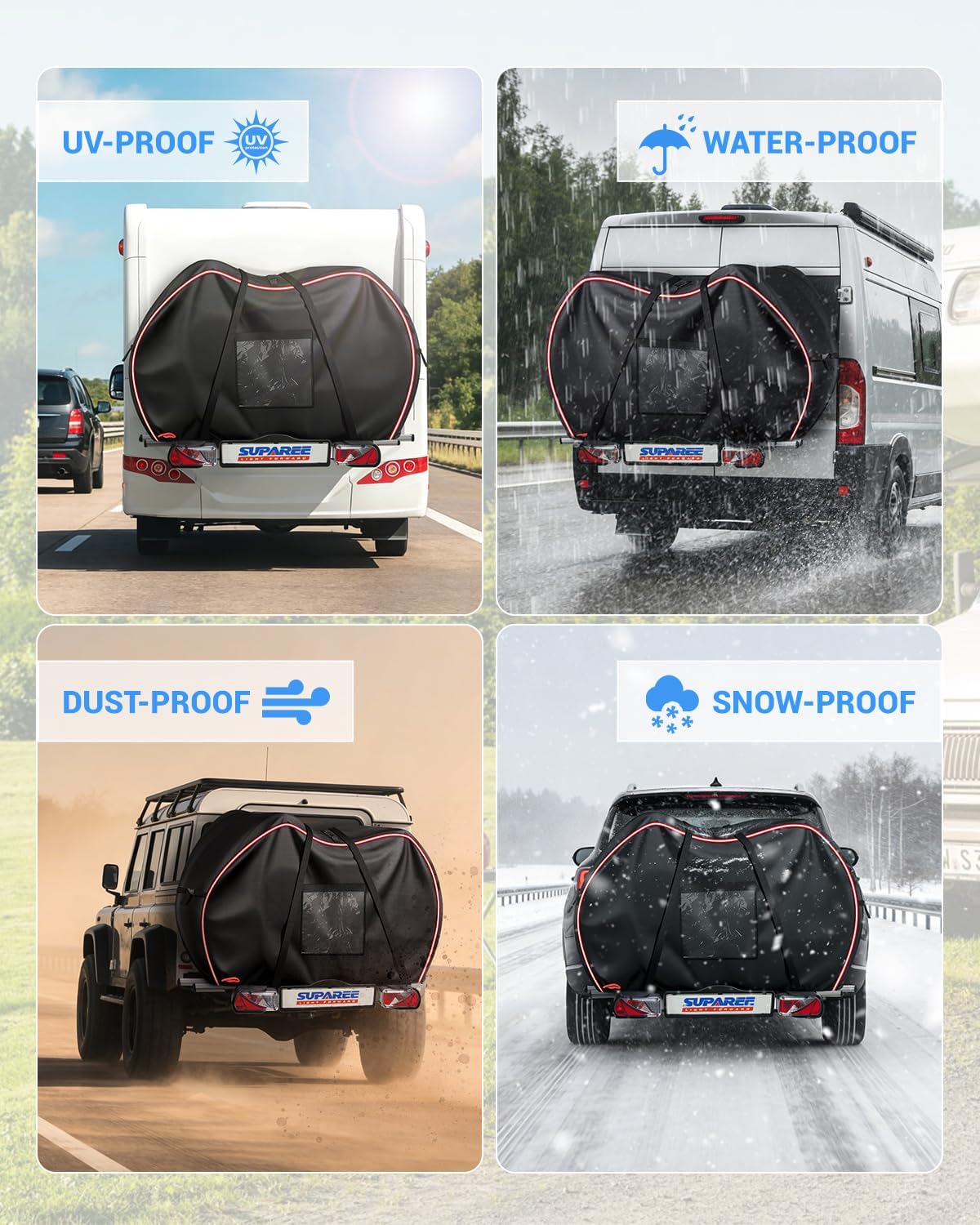 SUPAREE Motorhome Bike Covers for 3 Bikes - Image 7