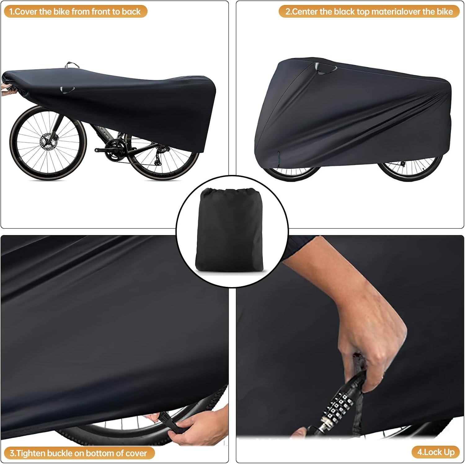 Bike Cover, Waterproof Indoor Outside - Image 5