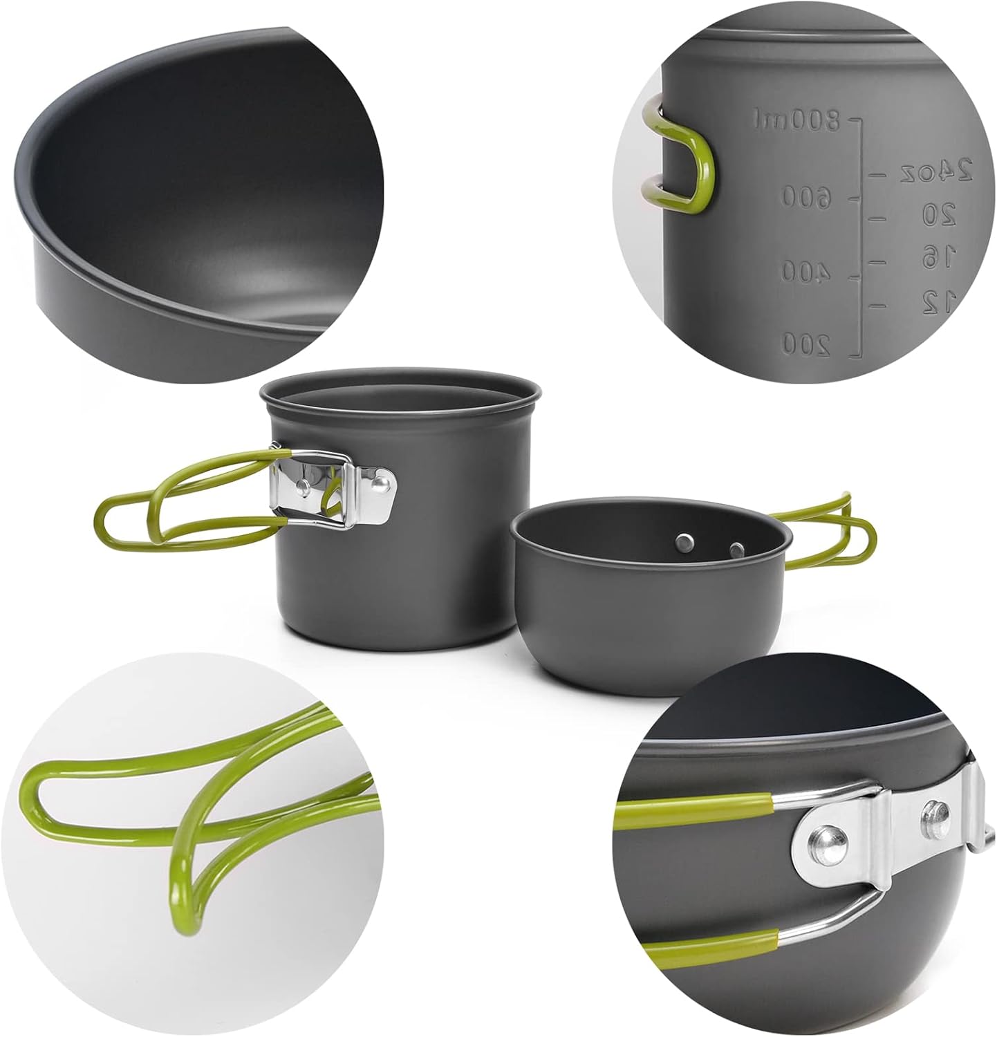 Odoland Camping Cookware Kit, Lightweight - Image 3