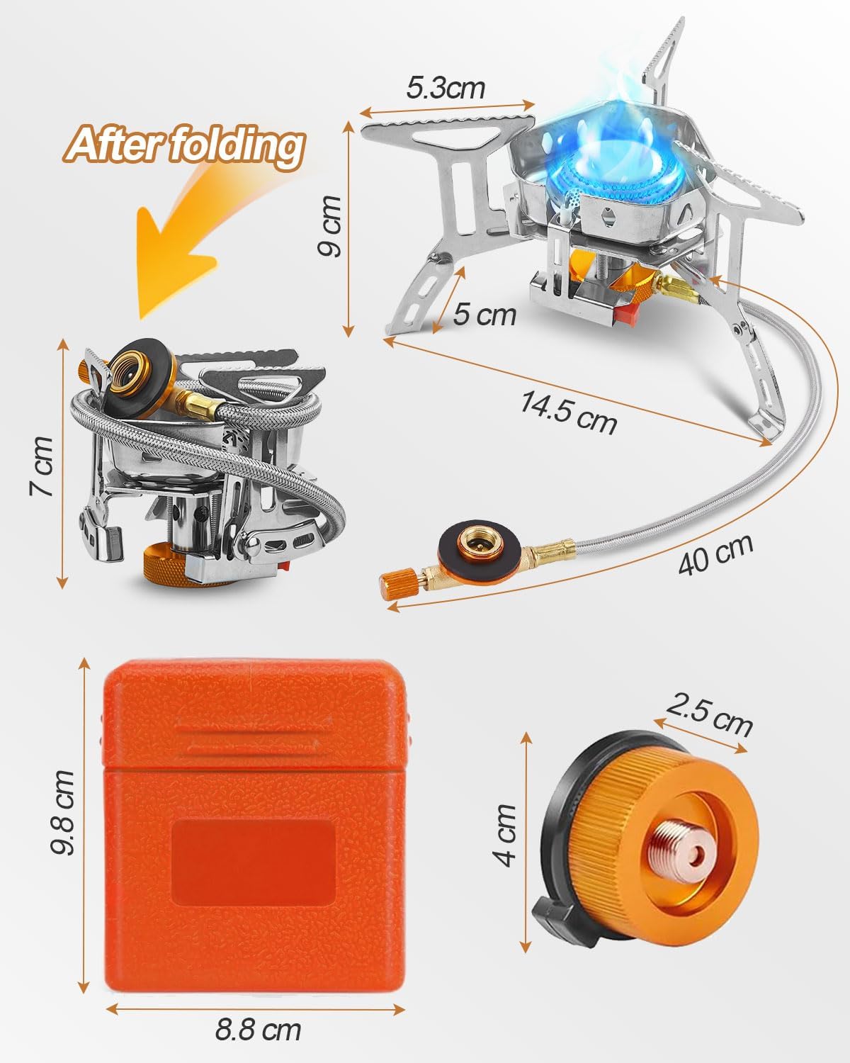 Portable Camping Gas Stove Burner, Windproof - Image 5