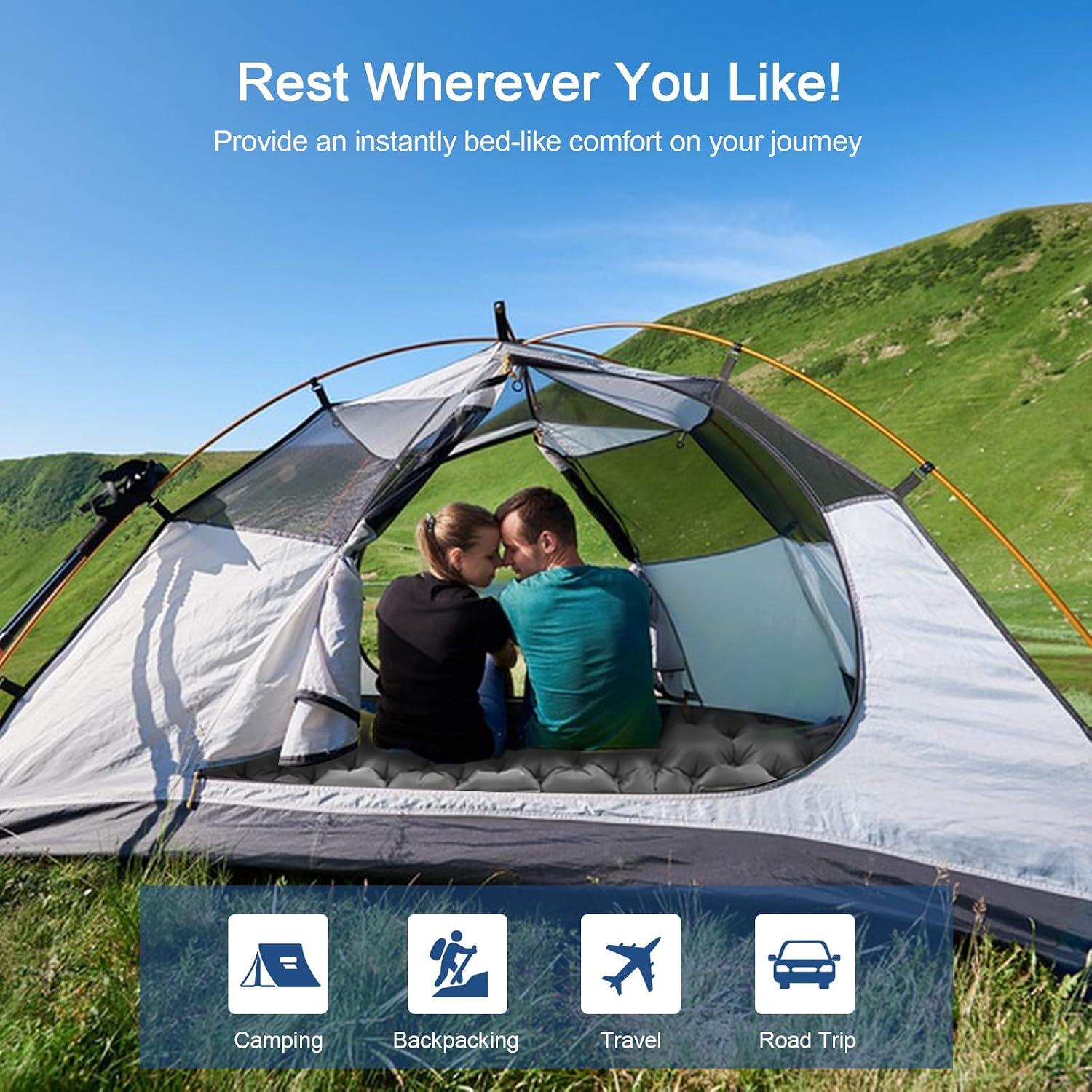 HiiPeak Sleeping Pad - Ultralight Inflatable Sleeping Mat - Image 6