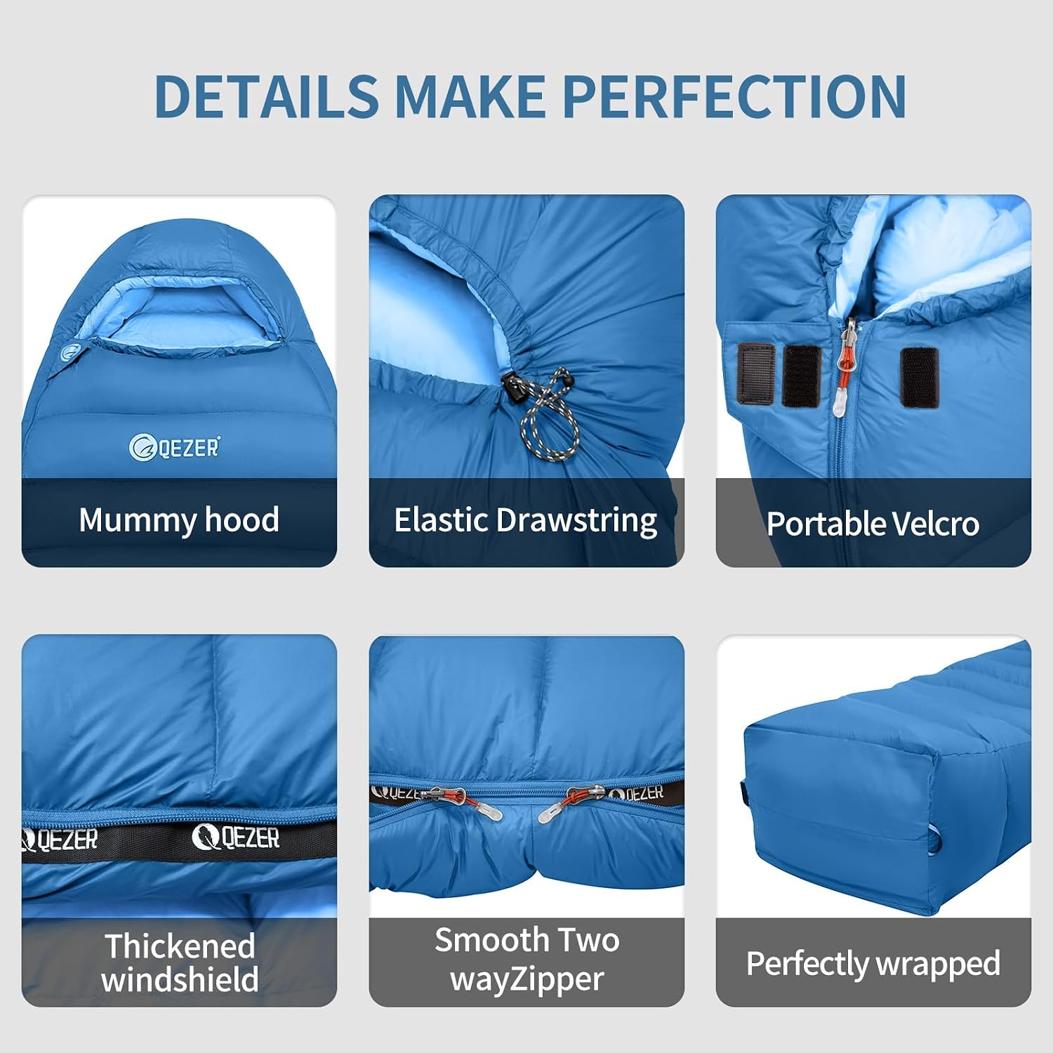 Winter Sleeping Bag for Adults, Lightweight Down - Image 5