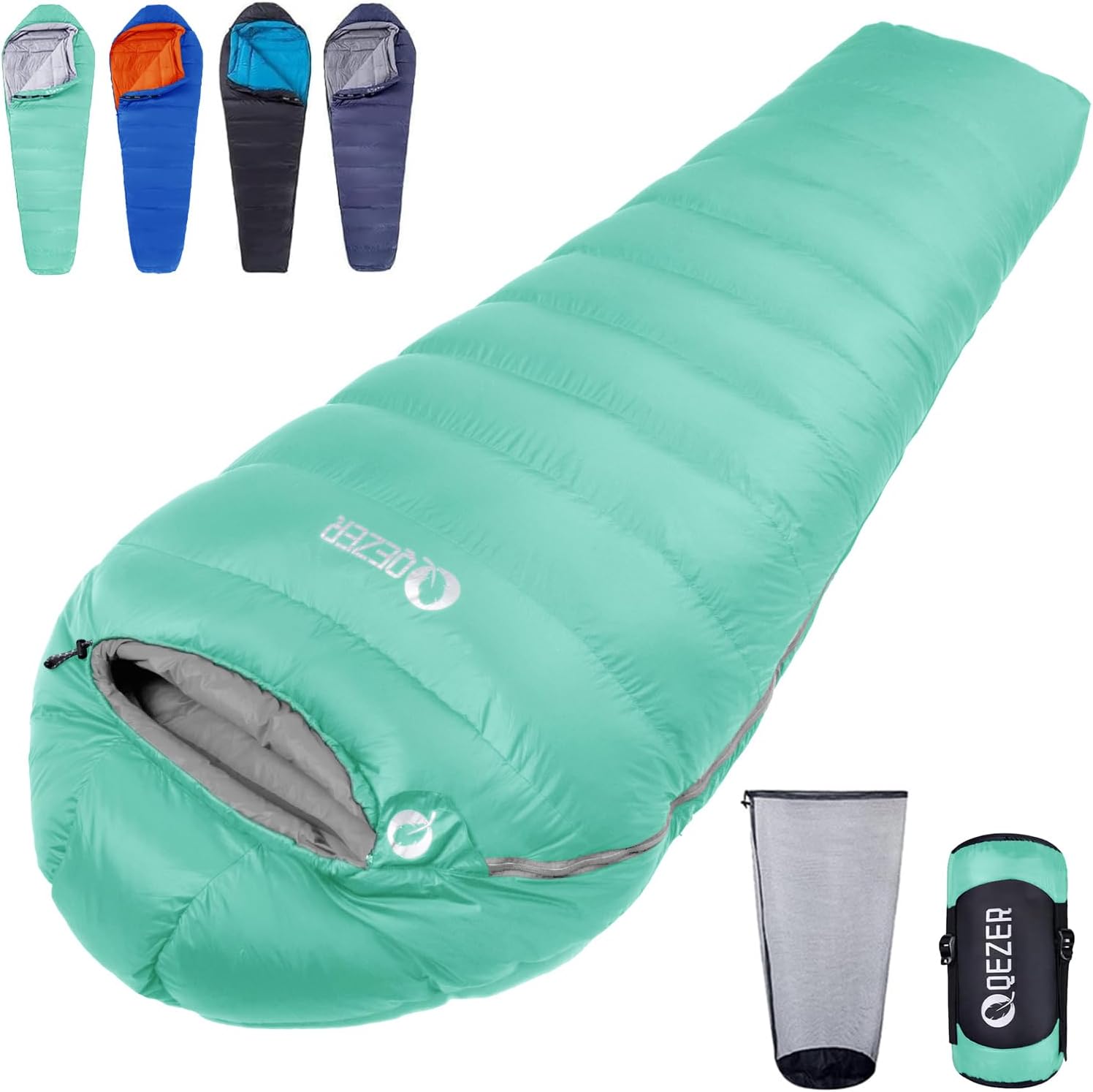 Down Sleeping Bag 4 Season, Lightweight Winter Sleeping Bag 0 Degree to -12 Degree for Adults and Kid Camping, Hiking and Backpacking Outdoor Filled 600+FP Down
