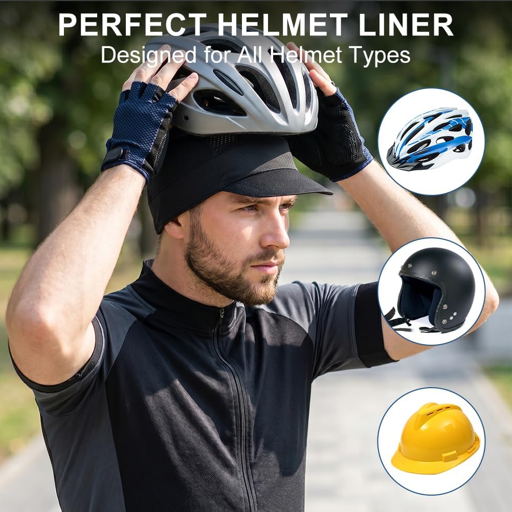Cooling Mesh Cycling Caps Under Helmet - Image 4