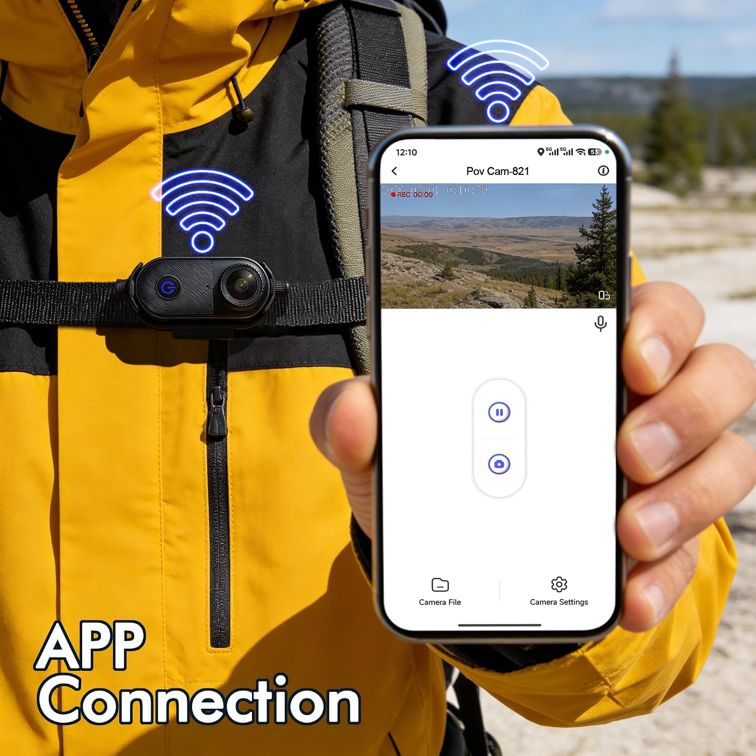 2.7K Mini Body Camera,35g Wearable Action Camera. - Image 3
