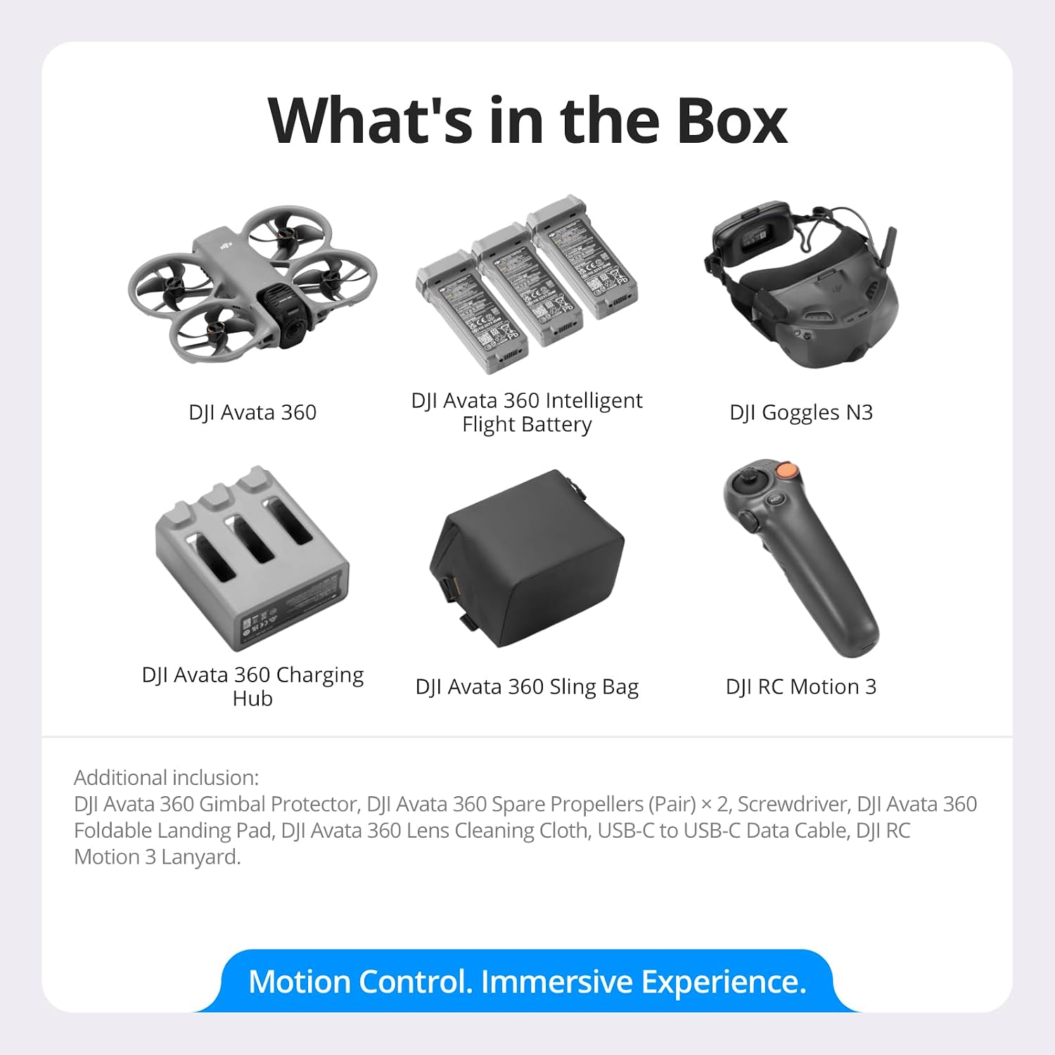 DJI Avata 360 Motion Fly More Combo, 8K 360° Camera Drone - Image 9