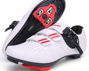 KESCOO Cycling Shoes for Men Women Compatible with Peloton Bike SPD