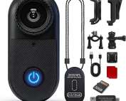 2.7K Mini Body Camera,35g Wearable Action camera,Graphite Black.