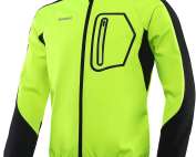 BERGRISAR Men's Waterproof Thermal Cycling Jacket - Windproof Breathable Winter Bike Windbreaker with 4 Pockets