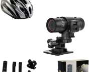BSLVWG 1080P Helmet Camera, Mini Action Cameras Bike Motorcycle Video Cam,120° Wide Angle Waterproof Cycling Camera Sports DV Camcorder for Bicycle/Motorbike/Climbing/Riding/Skiing