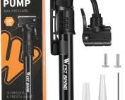 Bicycle Pump Mini Bike Pump Aluminum Alloy Cycle Pump for Presta & Schrader Valve, Portable Lightweight Bike Tyre Pump Fast Tyre Inflation Mini Air Pump For Mountain Road Bike Ball Pump