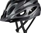 Cycle Helmet, Lightweight Bicycle Helmet, Adjustable Mountain & Road Bike Helmets for Adults, 18 Vents with Adjustable Strap & Detachable Visor for Mens Womens(Head Sizes58-62cm)