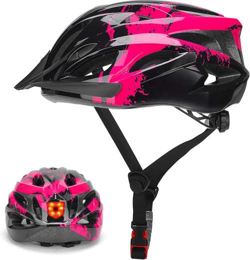 Cycle Helmet with Light, Lightweight Adults Bike Helmet Size 57-62cm