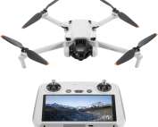 DJI Mini 3 (DJI RC) – Lightweight 3x Mechanical Gimbal Mini Camera Drone with 4K HDR Video, 38-min Flight Time, up to 32800ft (10km) Video Transmission, Vertical Shooting, GPS Auto Return Integrated