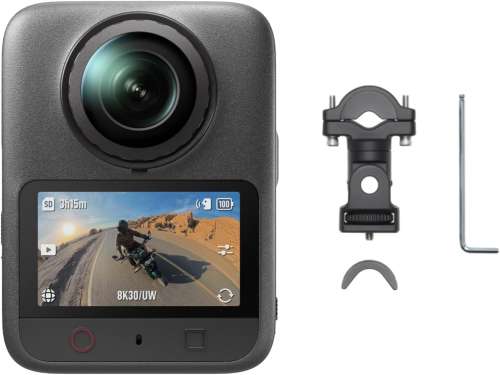 DJI Osmo 360 II Motorcycle Handlebar POV Combo, 8K 360° Camera