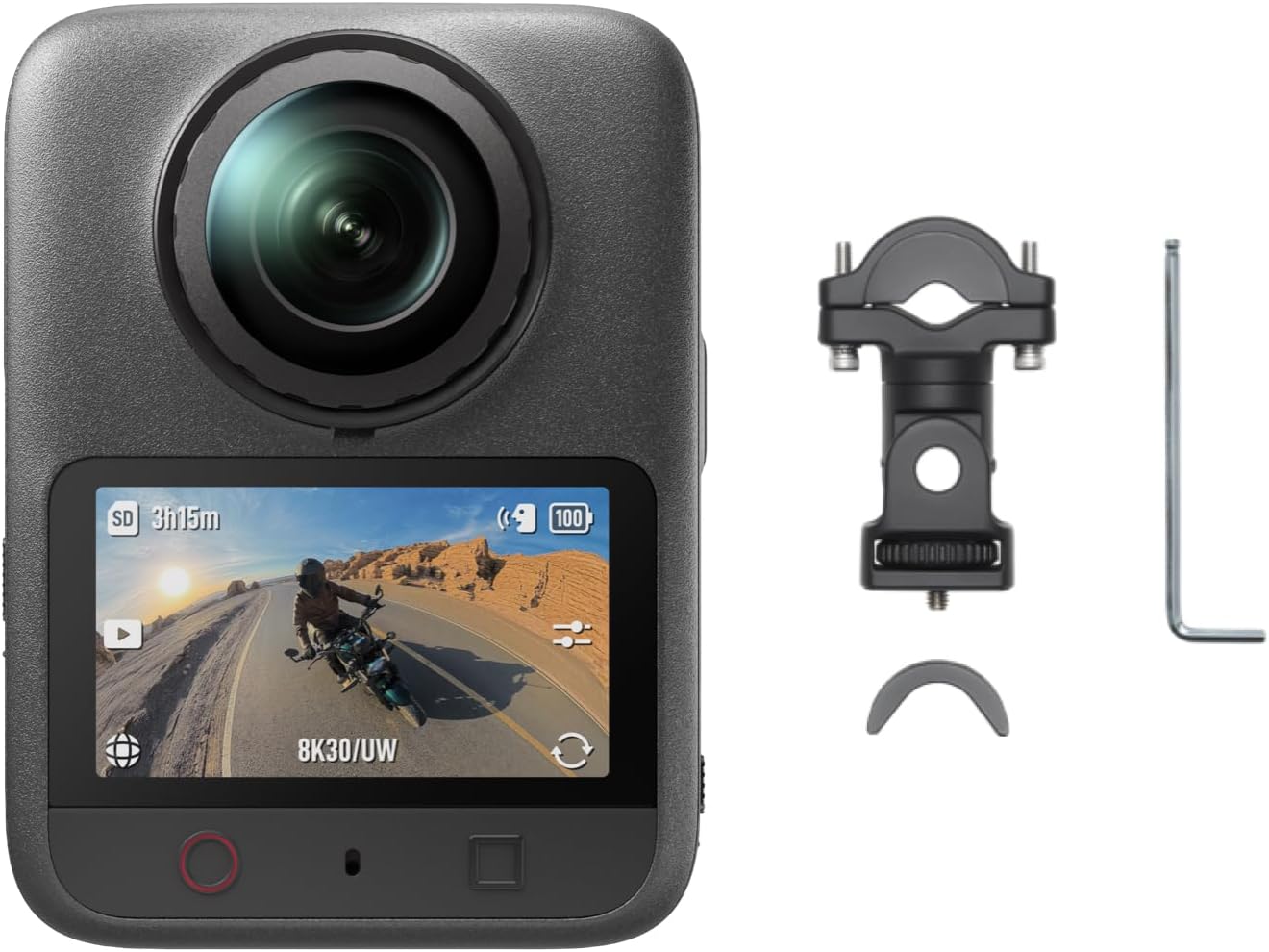 DJI Osmo 360 II Motorcycle Handlebar POV Combo, 8K 360° Camera