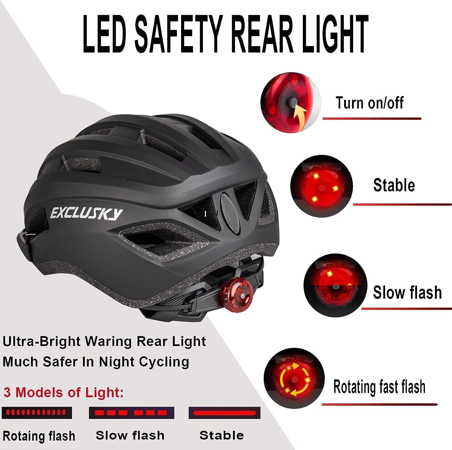 Exclusky Bike Helmet Breathable - Image 2